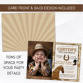 rodeo theme birthday party invitations